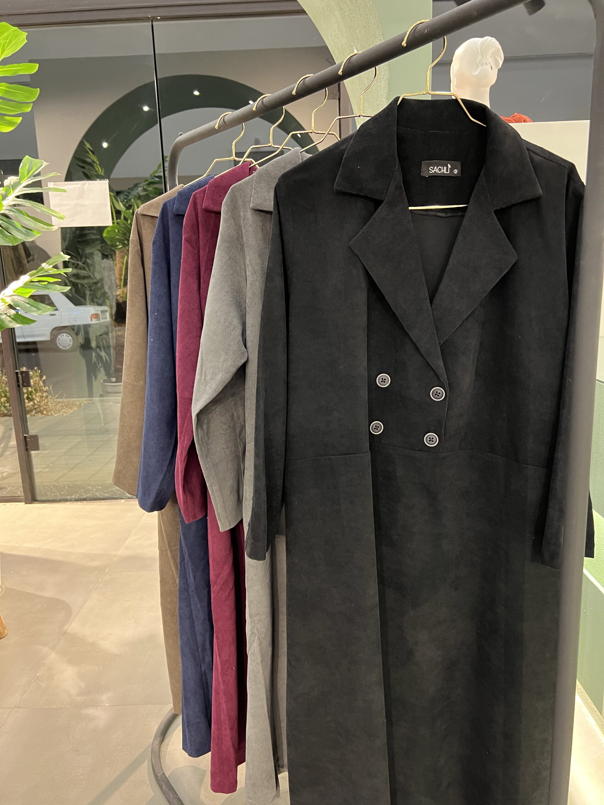 مانتو مخمل کبریتی